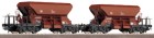 66147  Roco 2 Piece Set: Gravel cars